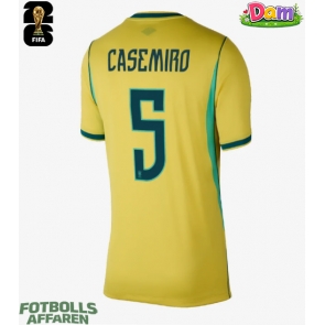 Brasilien Casemiro #5 Hemmatröja Kvinnor VM 2026 Kortärmad